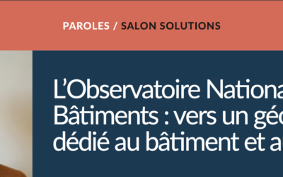 Assises du logement : l’ONB, vers un géo commun dédié au bâtiment et au logement